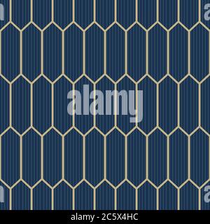 Seamless geometric stylish texture. Classic Art Deco seamless pattern. Abstract retro texture. Vintage Islamic wallpaper. Lattice graphic design. Stock Vector