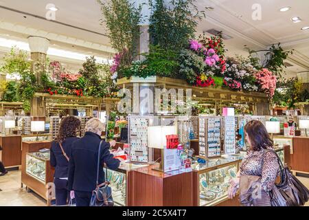 New York City,NYC NY Manhattan,Midtown,34th Street,Macy's,retail chain,Herald Square,department store,Flower Show,shopping shopper shoppers shop shops Stock Photo