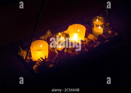 Christmas Decoration in Lower Bavaria Germany Stock Photo