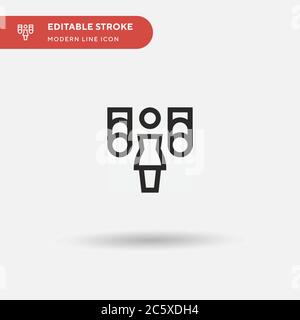 Model Simple vector icon. Illustration symbol design template for web mobile UI element. Perfect color modern pictogram on editable stroke. Model icons for your business project Stock Vector