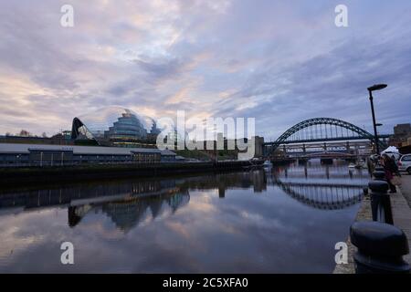 Sage Gateshead and bridges Stock Photo