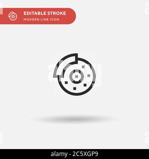 Brake Simple vector icon. Illustration symbol design template for web mobile UI element. Perfect color modern pictogram on editable stroke. Brake icons for your business project Stock Vector