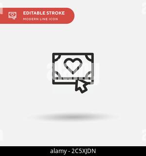 Donate Simple vector icon. Illustration symbol design template for web mobile UI element. Perfect color modern pictogram on editable stroke. Donate icons for your business project Stock Vector