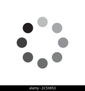 loading waiting buffering icon vector isolated on white background Stock Vector
