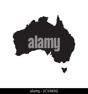 australia map design vector illustration Stock Vector