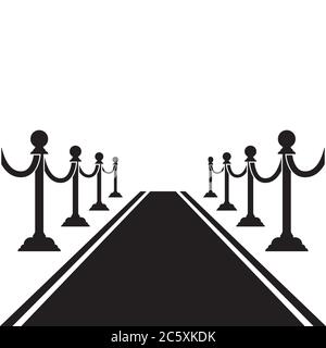 carpet with barriers design vector illustration Stock Vector