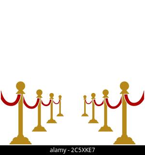barriers gold vector design template Stock Vector
