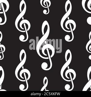pattern clef music note design vector Stock Vector