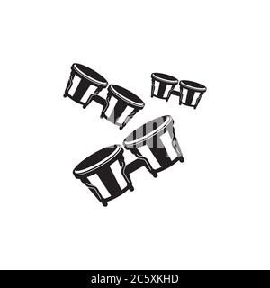 bongo icon vector isolated on white background Stock Vector