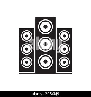 audio speaker sound woofer design vector illustration Stock Vector