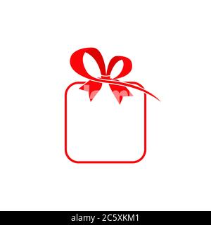 red gift icon design vector illustration Stock Vector