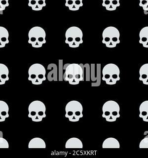 skull halloween pattern vector illustration Stock Vector