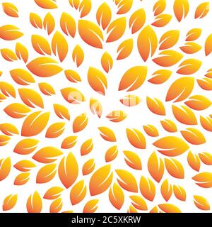 falling leaf autumn pattern vector illustration Stock Vector