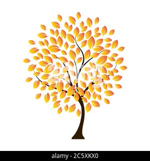 autumn tree design vector illustration Stock Vector