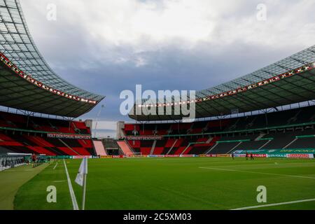 Berlin, Germany, 4 th July 2020,  Olympic stadium at the DFB Pokal Final match  FC BAYERN MUENCHEN - BAYER 04 LEVERKUSEN 4-2  in season 2019/2020 , FCB Foto: © Peter Schatz / Alamy Live News / Hans Rauchensteiner/Pool    - DFB REGULATIONS PROHIBIT ANY USE OF PHOTOGRAPHS as IMAGE SEQUENCES and/or QUASI-VIDEO -  National and international News-Agencies OUT Editorial Use ONLY Stock Photo