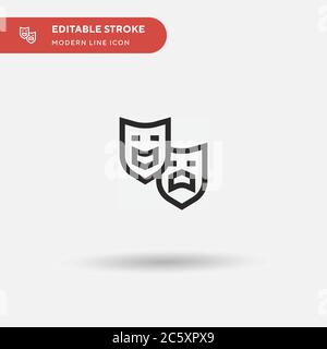 Cultures Simple vector icon. Illustration symbol design template for web mobile UI element. Perfect color modern pictogram on editable stroke. Cultures icons for your business project Stock Vector