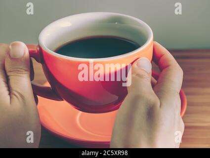Background From Coffee; Closedup; vintage style Stock Photo