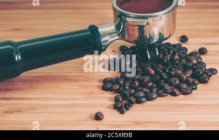 Background From Coffee; Closedup; vintage style Stock Photo