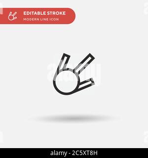 Comet Simple vector icon. Illustration symbol design template for web mobile UI element. Perfect color modern pictogram on editable stroke. Comet icons for your business project Stock Vector