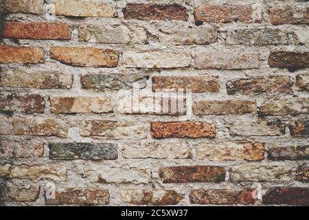 Blank grunge of old concrete wall white and grey color tone texture background Stock Photo