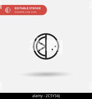 Grapefruit Simple vector icon. Illustration symbol design template for web mobile UI element. Perfect color modern pictogram on editable stroke. Grapefruit icons for your business project Stock Vector
