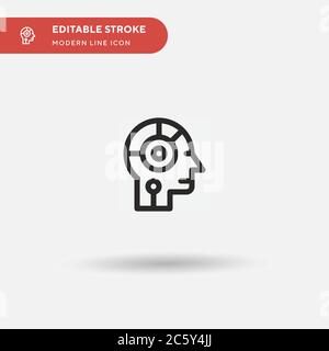 Robotics Simple vector icon. Illustration symbol design template for web mobile UI element. Perfect color modern pictogram on editable stroke. Robotics icons for your business project Stock Vector