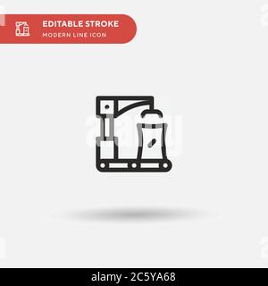 Process Simple vector icon. Illustration symbol design template for web mobile UI element. Perfect color modern pictogram on editable stroke. Process icons for your business project Stock Vector