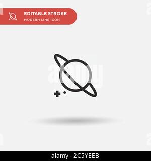 Astronomy Simple vector icon. Illustration symbol design template for web mobile UI element. Perfect color modern pictogram on editable stroke. Astronomy icons for your business project Stock Vector