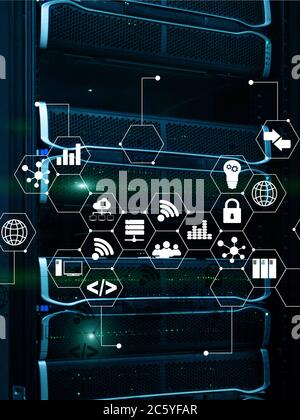 Provider concept in vertical format for your project Stock Photo