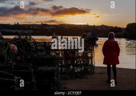 Kinsale, West Cork, Ireland. 6th July, 2020. The sun rises over Kinsale this morning as a prelude to a day of sunshine and showers. Credit: AG News/Alamy Live News Stock Photo