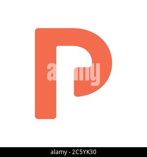 letter bl negative space logo vector Stock Vector