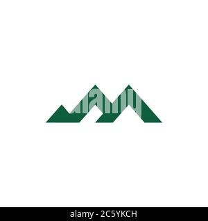triangle geometric line mountain range symbol vector Stock Vector Image ...
