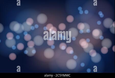 Abstract blue beauty bokeh background vector Stock Vector