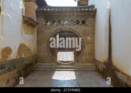 Traditional Chinese Architectures in Jianshui old town, in Yunnan Province, China. Stock Photo