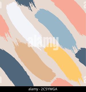 vector color line, paint strokes, isolated. Pattern. Stock Vector