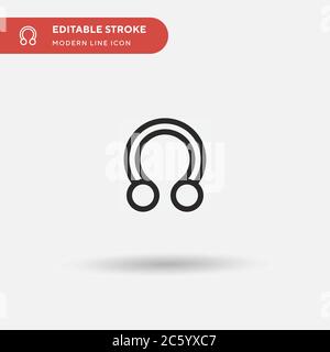 Ascending Node Simple vector icon. Illustration symbol design template for web mobile UI element. Perfect color modern pictogram on editable stroke. Ascending Node icons for your business project Stock Vector