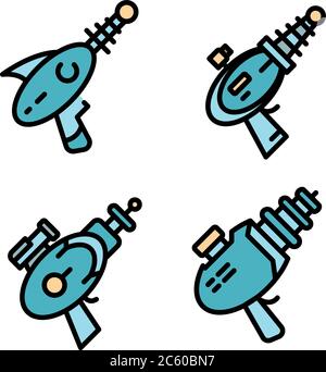 Phaser blaster icon. Outline phaser blaster vector icon for web design ...