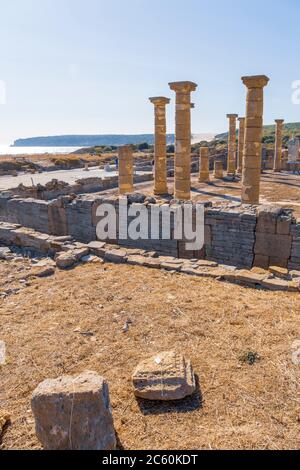 Ruins and museum of a Roman city, Baelo Claudia, Cadiz, Spain on October 10, 2017.