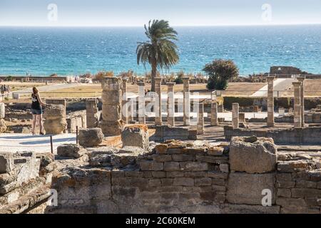 Ruins and museum of a Roman city, Baelo Claudia, Cadiz, Spain on October 10, 2017.