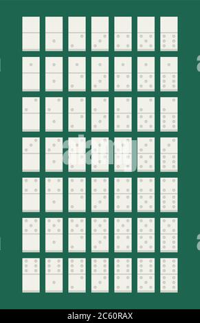 Domino. Flat style design - vector Stock Vector