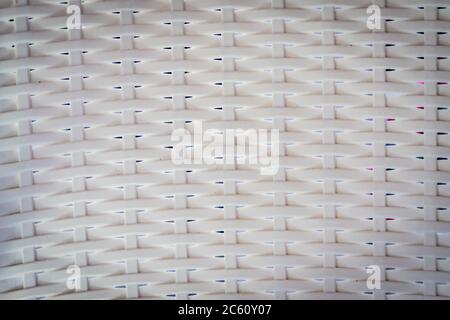 white plastic rattan background texture Stock Photo