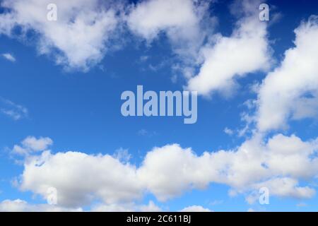 Texture and background of blue sky with white clouds Stock Photo - Alamy