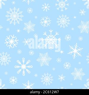 Christmas Seamless Pattern Of Snowflakes White On Purple Background christmas-seamless-pattern-of-snowflakes-white-on-purple-background