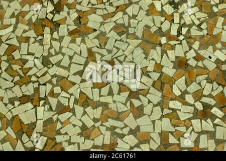 Brown and grey texture background. Mosaic copy space Stock Photo