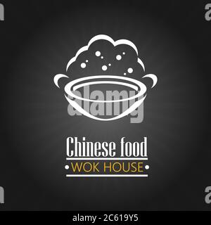 concept of oriental menu, udon, soba, snack, express lunch, yum, take-away, cookware. flat style Stock Vector