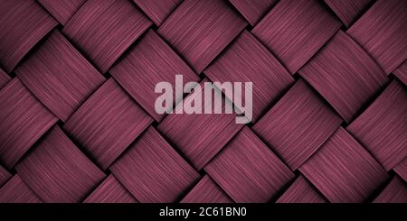braided weaving texture wallpaper background backdrop 3D illustration Stock Photo