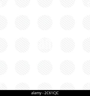 White golf balls seamless vector pattern background Stock Vector