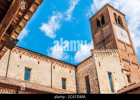 Ancient Abbey of Follina. Immersion in the cloister and in history. Treviso Stock Photo