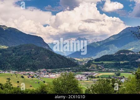 Town of Imst in Tirol, Austria, Europe. Stock Photo