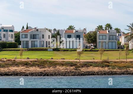 The Typical residential buildings in the Cyprus Stock Photo